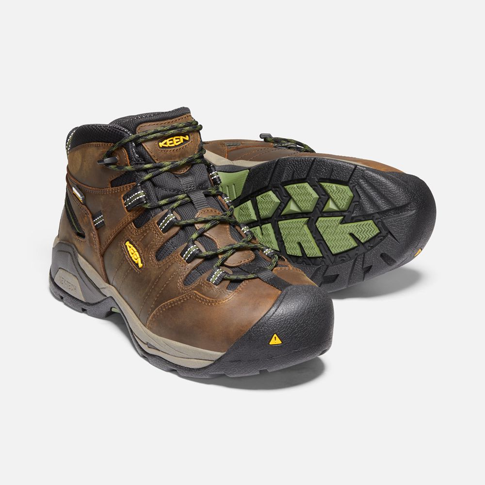 Botas de Trabajo Keen Mexico Marrom - Hombre Detroit Xt Waterproof (Steel Toe) - ON1026739